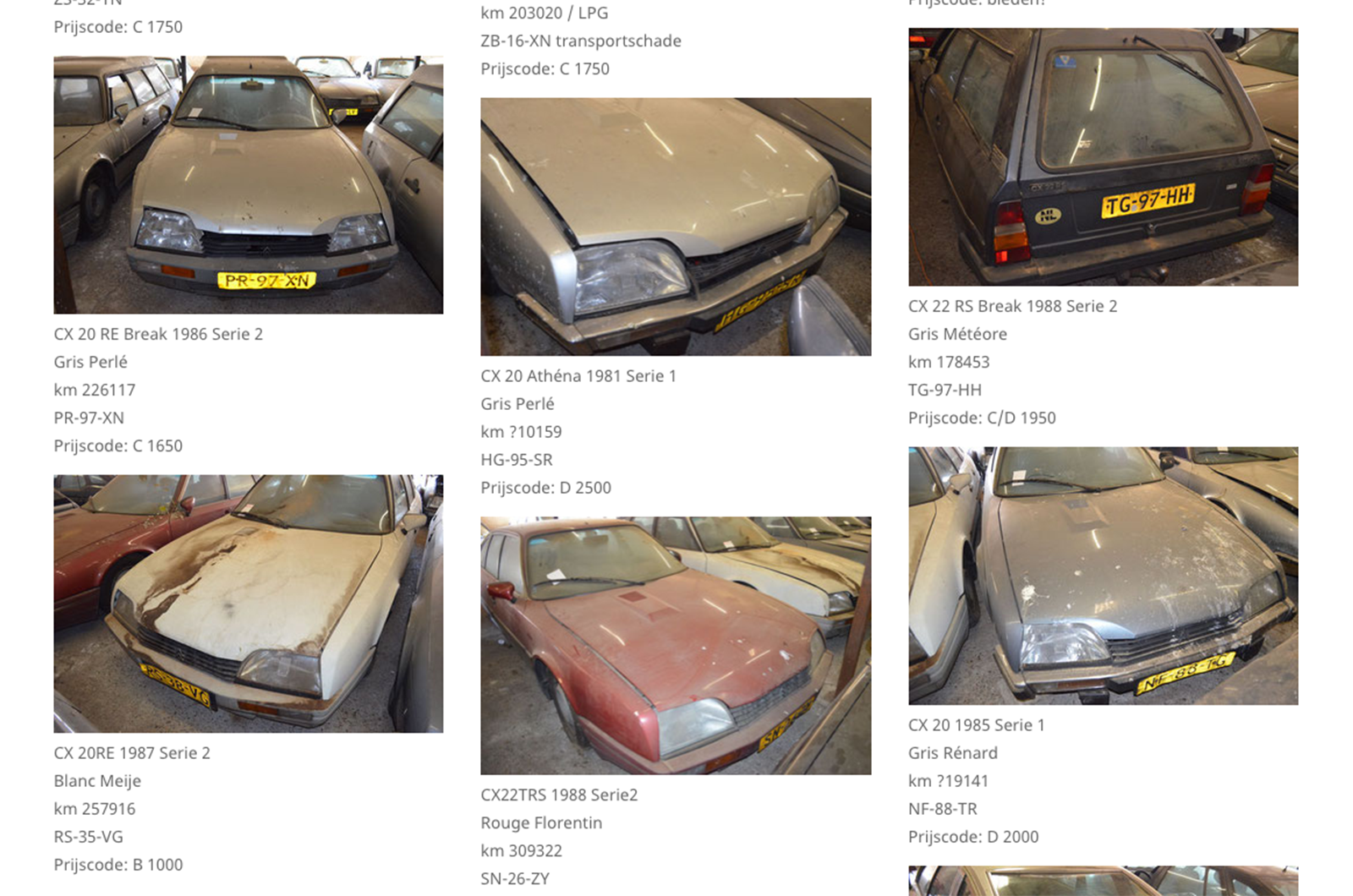 Incredible hoard of 148 Citroën CX barn-finds up for sale