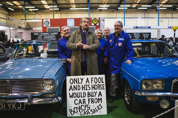 Boycie stars at Shepton Mallet classic show 