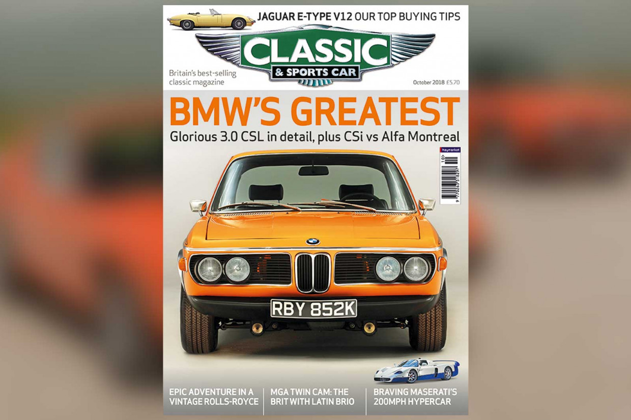 Classic & Sports Car – E9 coupé at 50: Inside the October 2018 issue of C&SC