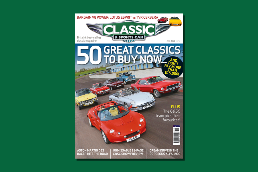 Inside the June 2018 issue of Classic & Sports Car
