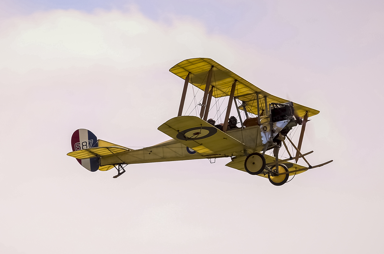 My flight in a WW1 plane over Bicester Heritage