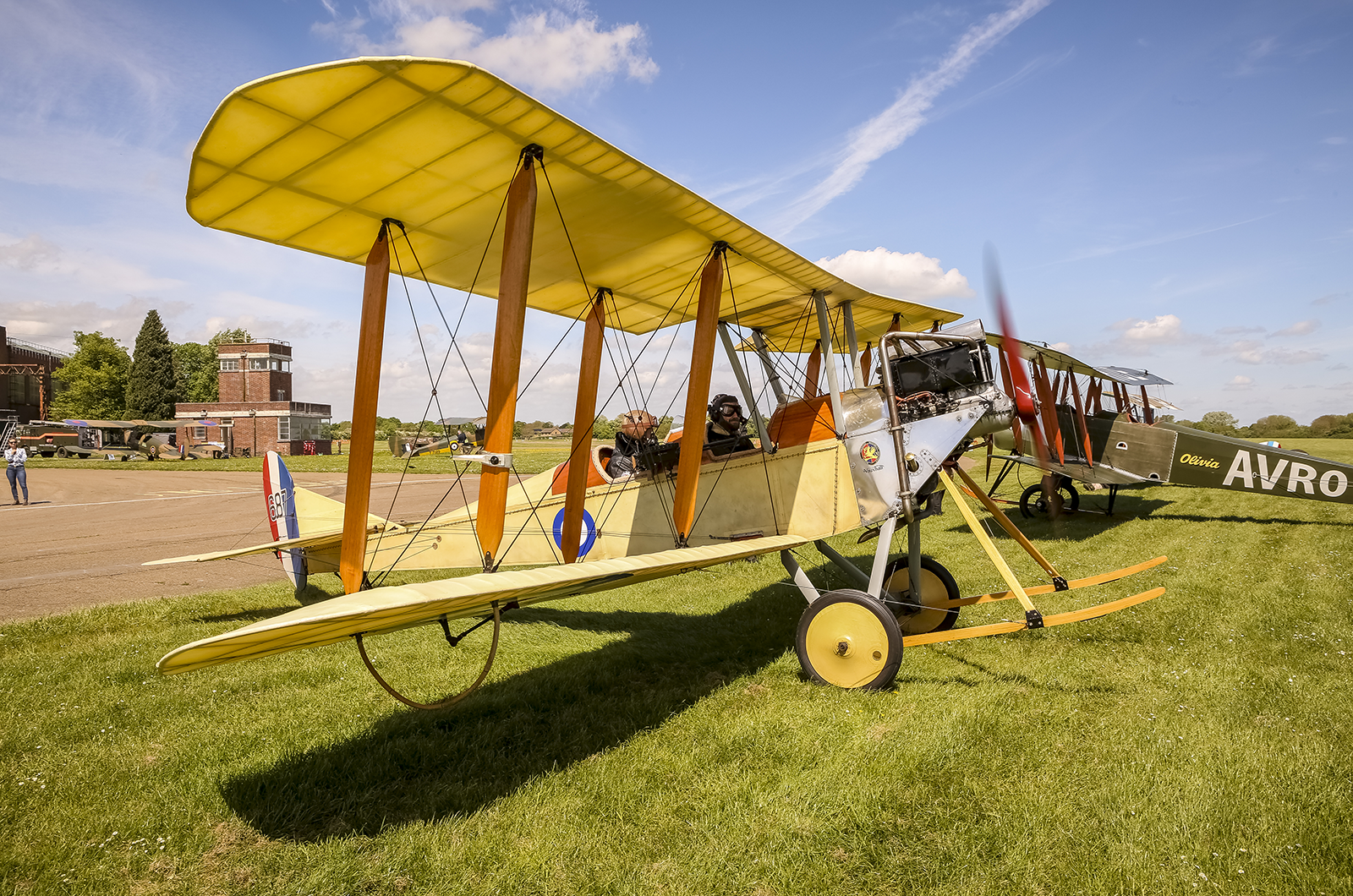 My flight in a WW1 plane over Bicester Heritage