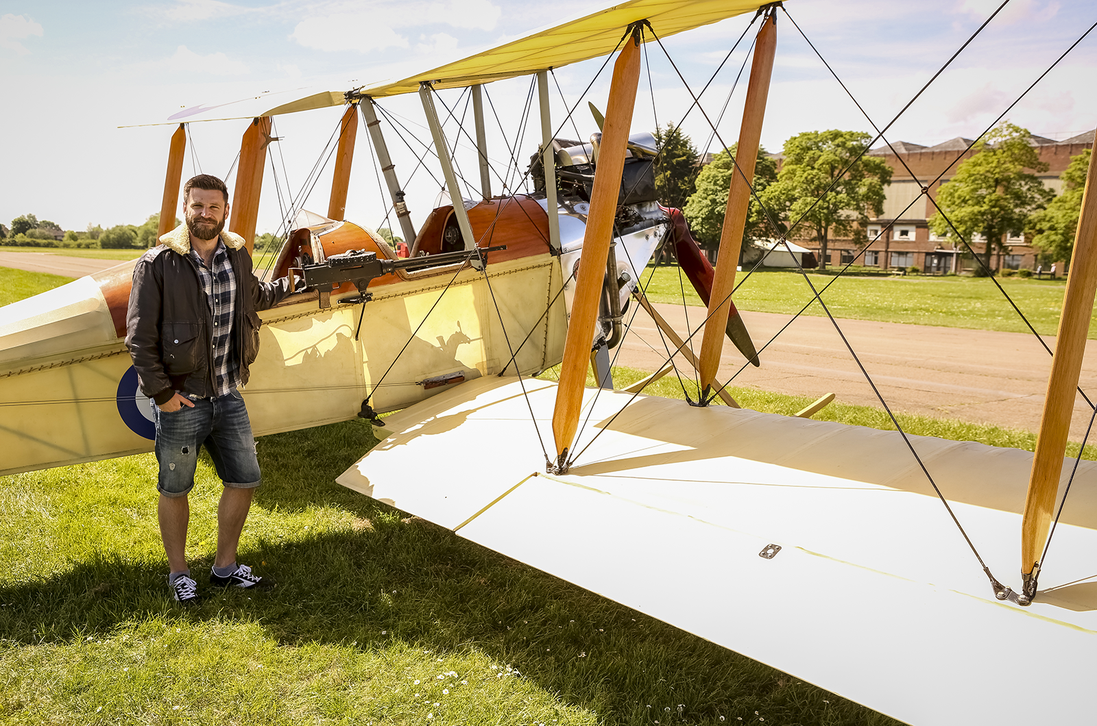 My flight in a WW1 plane over Bicester Heritage