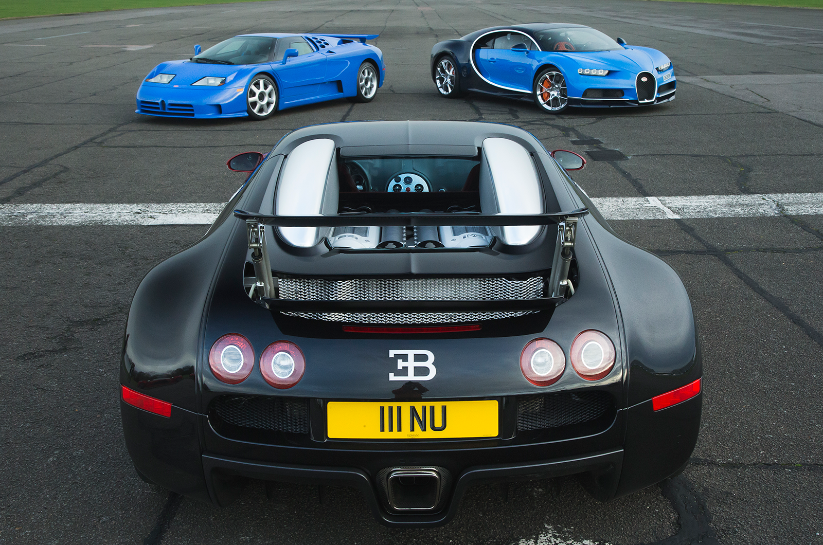 The unholy trinity: Bugatti Chiron vs Veyron vs EB110