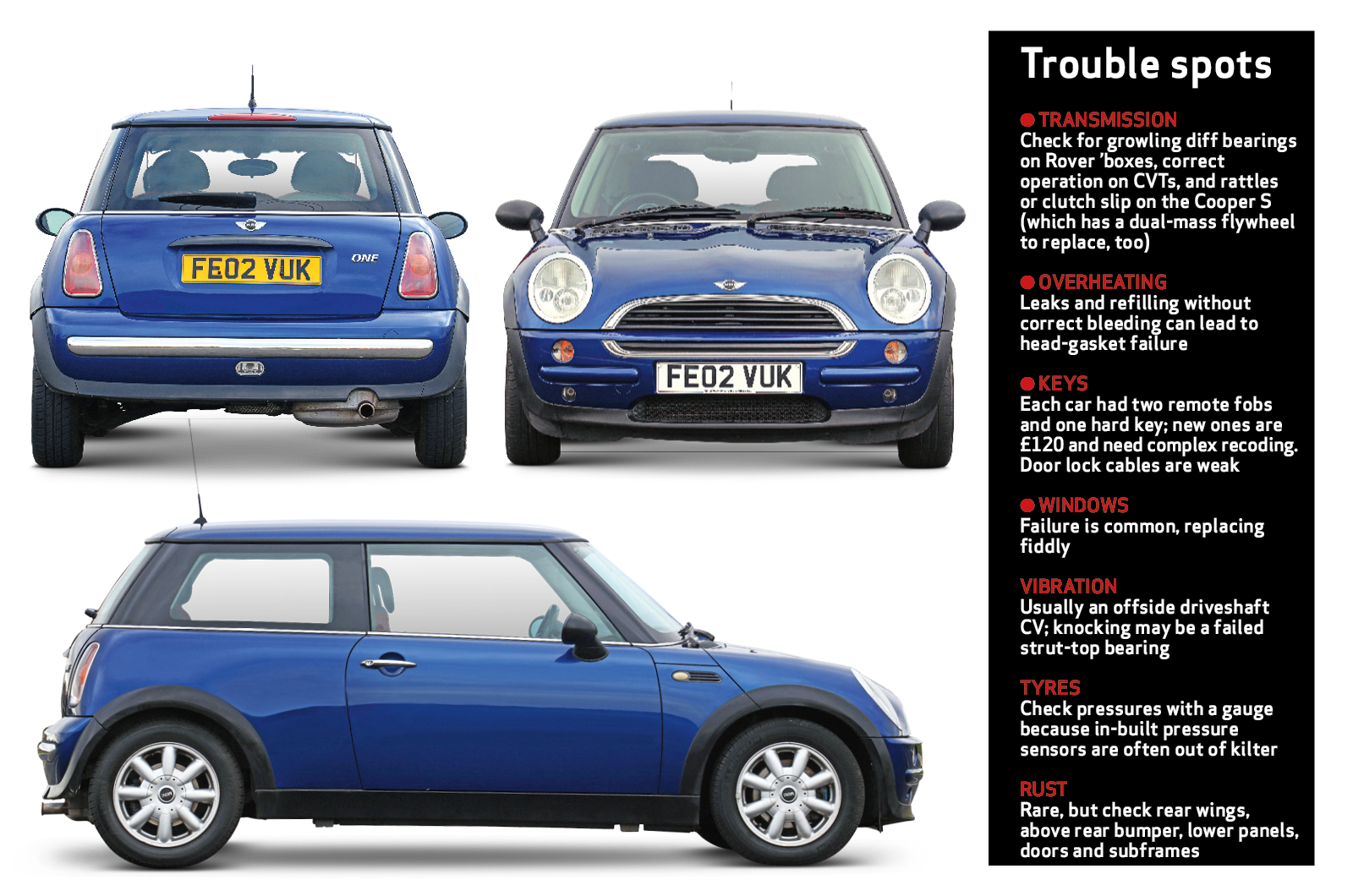 BMW MINI R53 リア バンパー スポイラー フェンダー モール セット  カーボンファイバー テールウィング リアスポイラー と互換性あり BMW