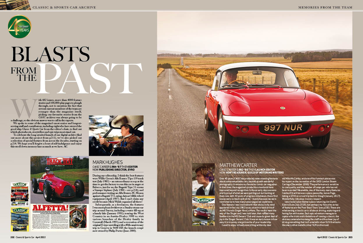 Classic & Sports Car – Britain’s fastest cars mark 40 years of C&SC in our bumper April 2022 issue