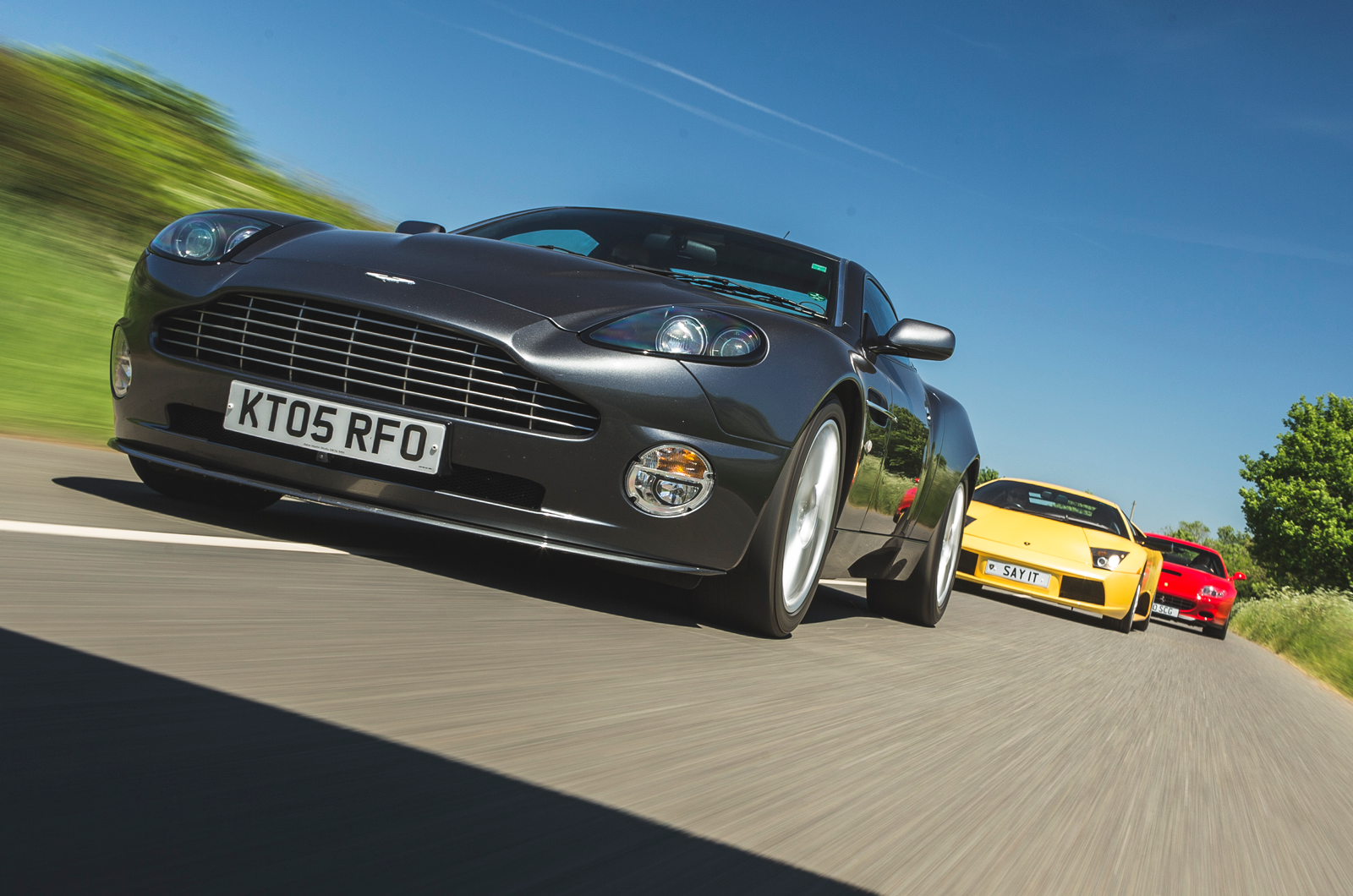 Classic & Sports Car – Better by the dozen: Lamborghini Murciélago vs Aston Martin Vanquish S vs Ferrari 575M