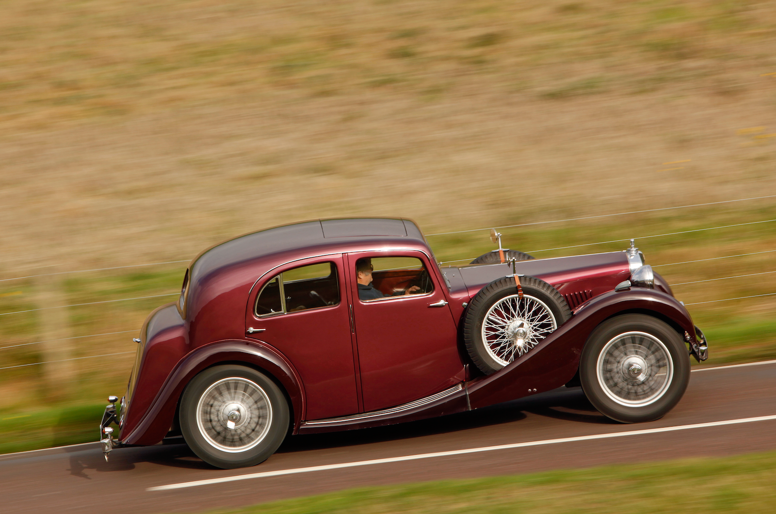 Classic & Sports Car - British Sporting Saloons - MG VA vs Riley 12/4