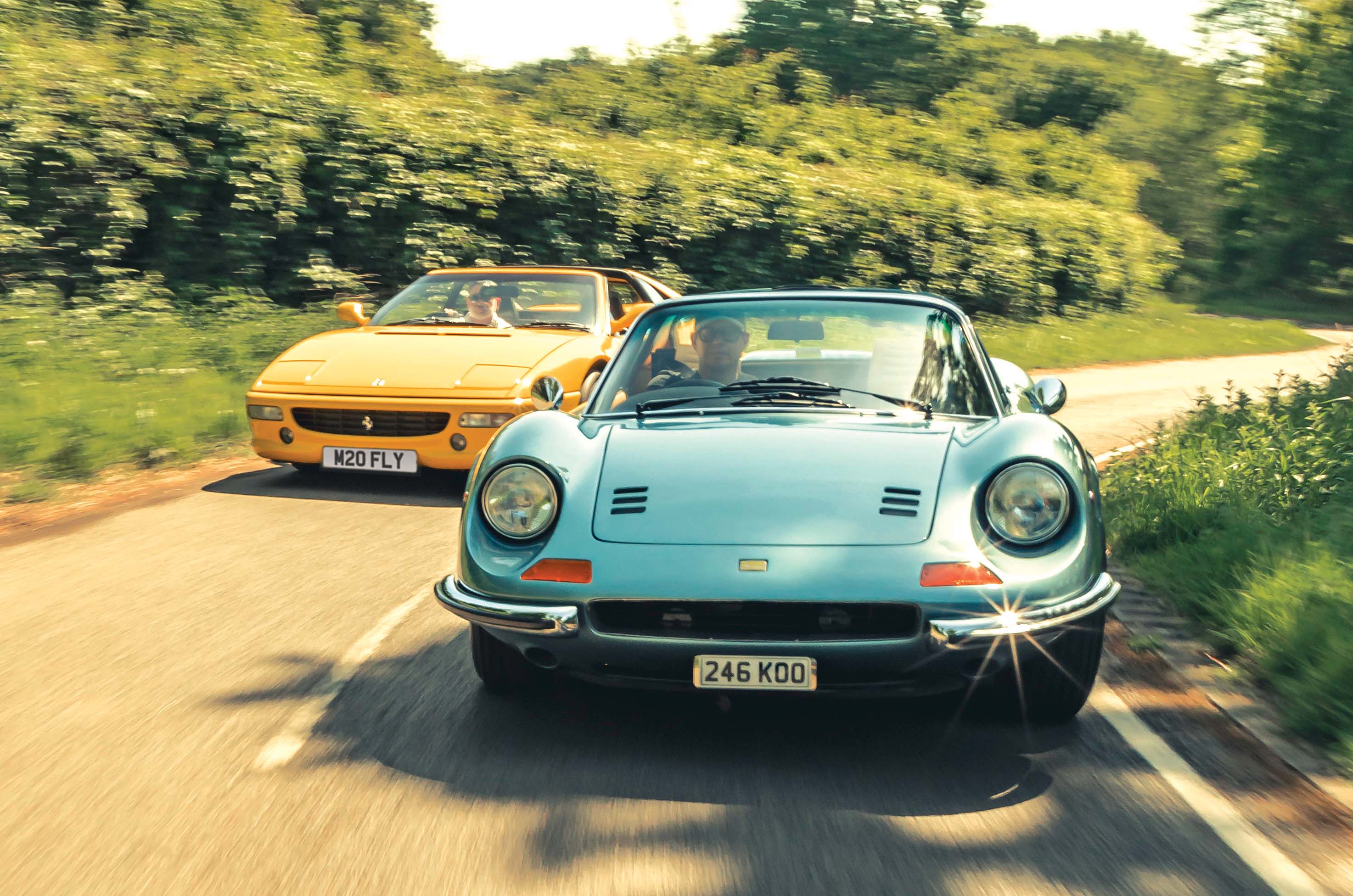 Classic & Sports Car – Dino 246GTS vs Ferrari F355GTS: benchmark babies