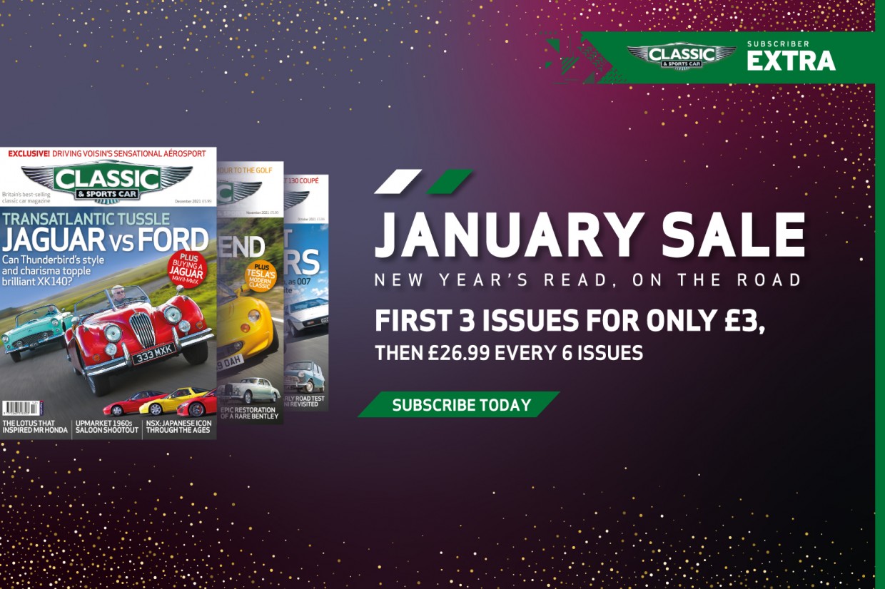 Classic & Sports Car – Get 3 issues of C&SC for just £3 in our January sale
