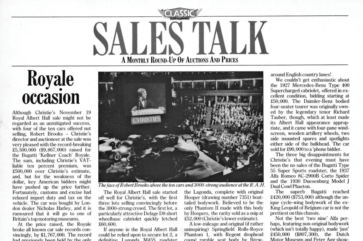 Classic & Sports Car – Remembering a record-breaking Bugatti Royale