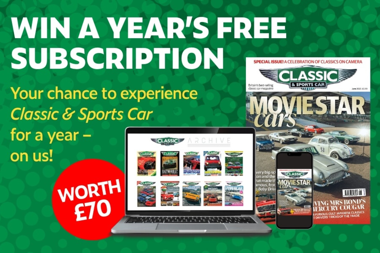 Classic & Sports Car – Win a year’s free subscription to Classic & Sports Car – worth £70.99!