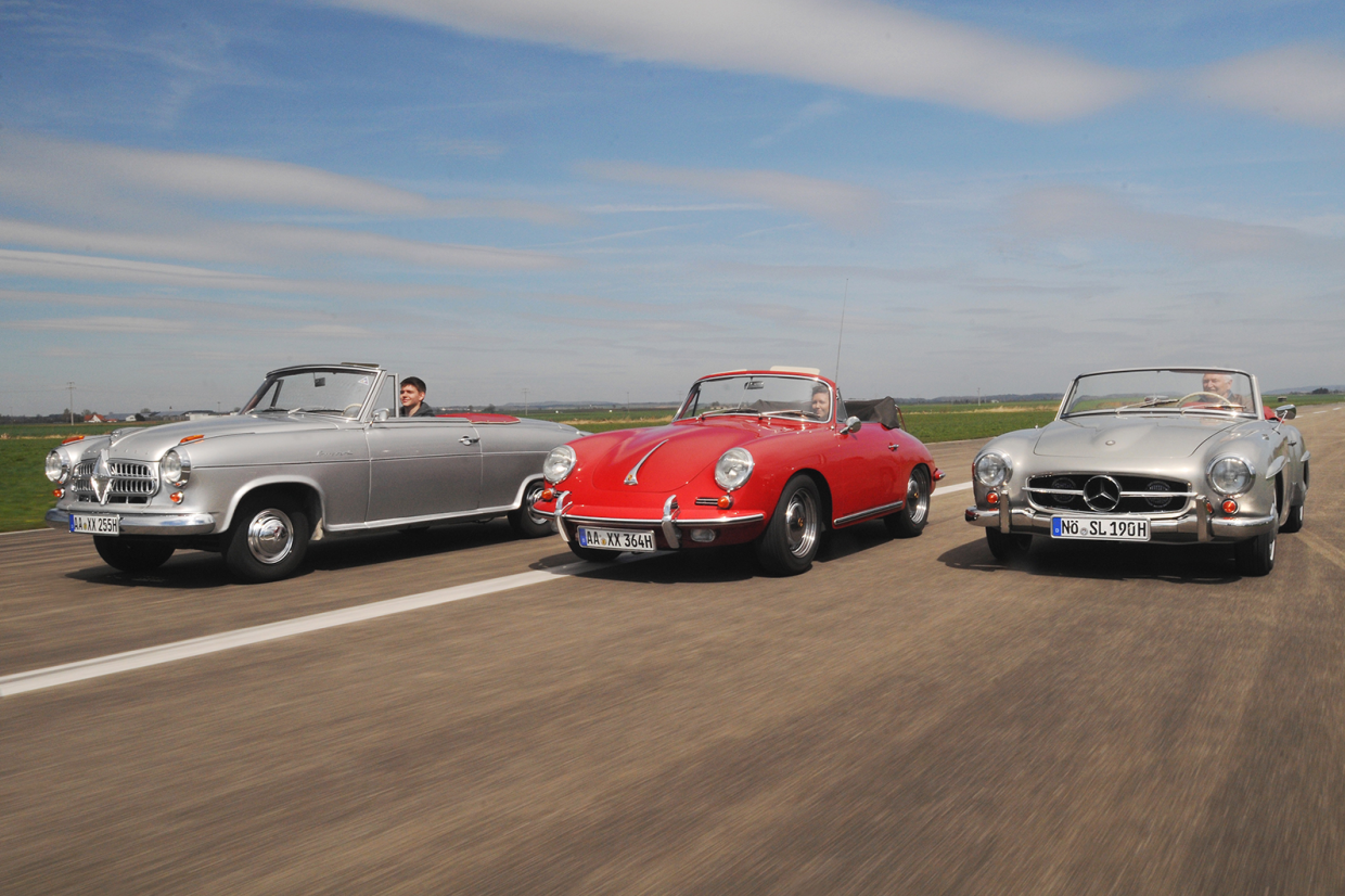 Classic & Sports Car – Sun seekers: Mercedes-Benz 190SL, Porsche 356 and Borgward Isabella