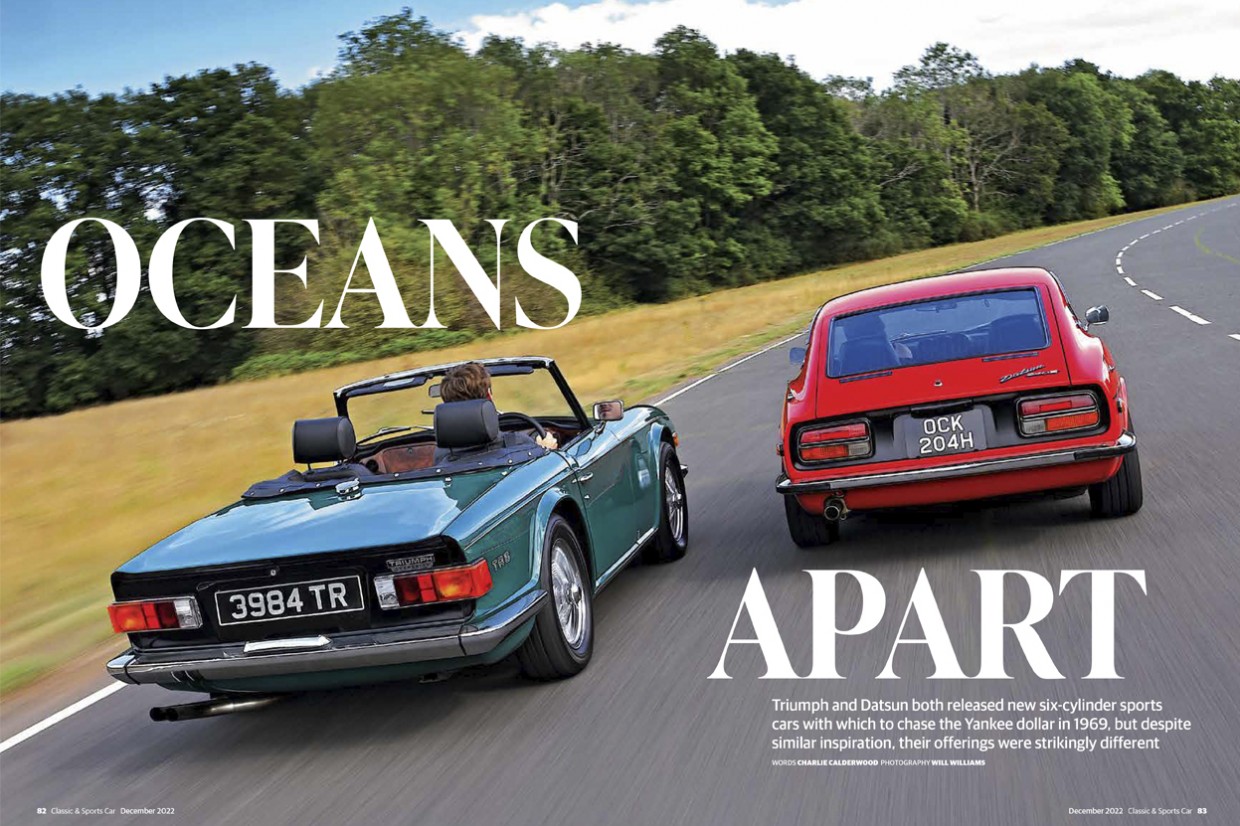 Classic & Sports Car – Triumph TR6 vs Datsun 240Z: inside the December 2022 issue of Classic & Sports Car