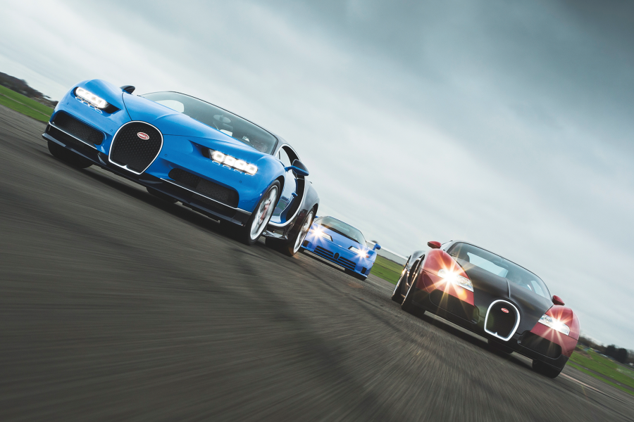 The unholy trinity: Bugatti Chiron vs Veyron vs EB110