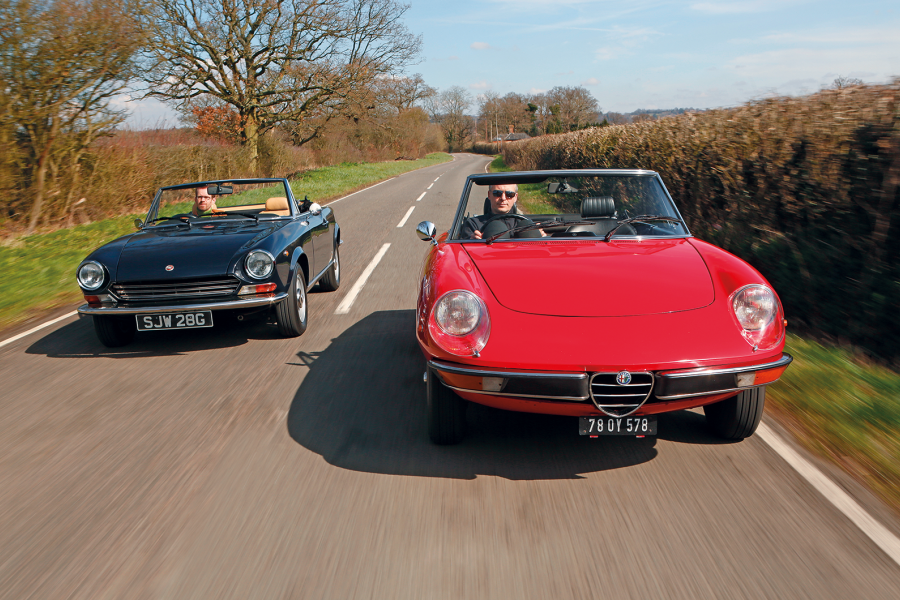 Classic & Sports Car – Drop-top darlings: Fiat 124 vs Alfa Romeo Spider