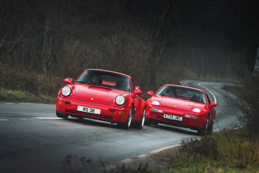 Classic & Sports Car – Porsche dream machines: 911 RS 3.8 vs 928 GTS