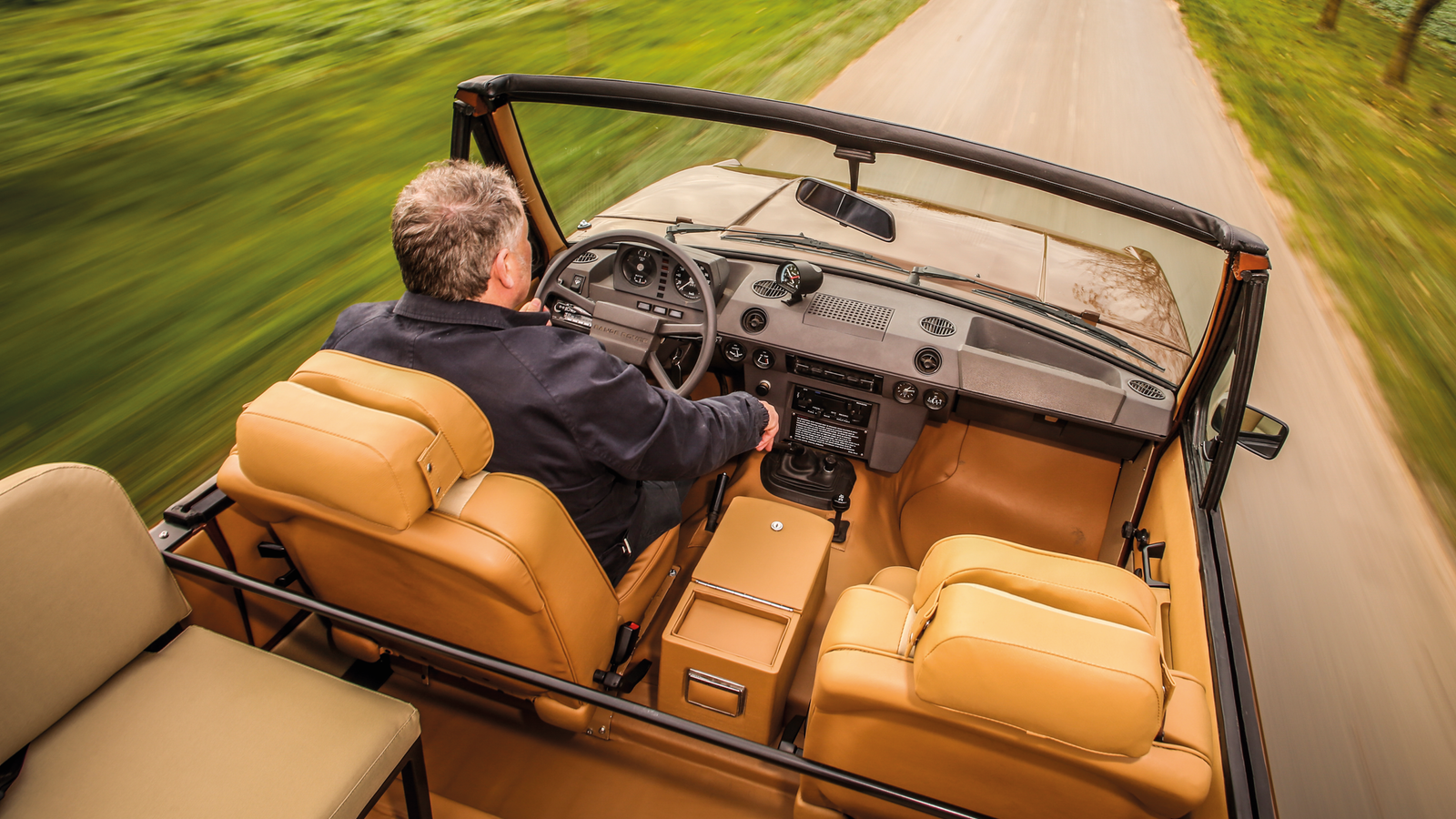 This custom roofless Range Rover was inspired by Bond