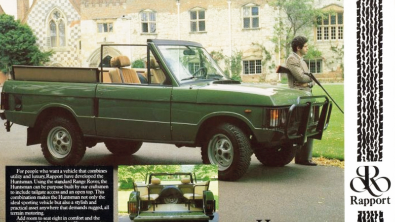 This custom roofless Range Rover was inspired by Bond