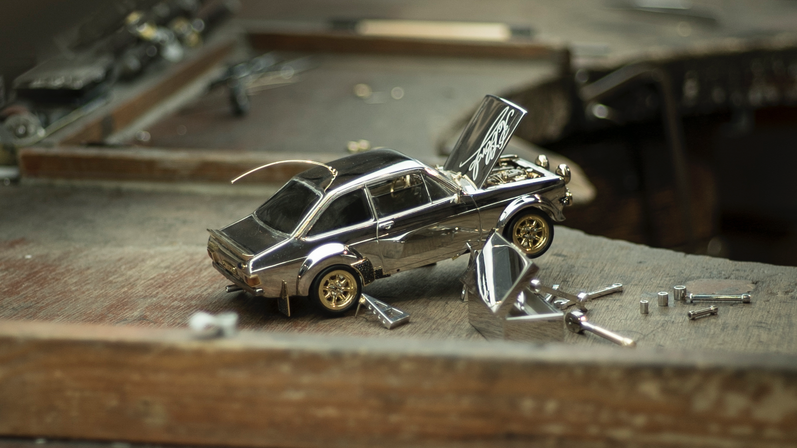 This jewel-encrusted Ford could be the most expensive Escort ever auctioned