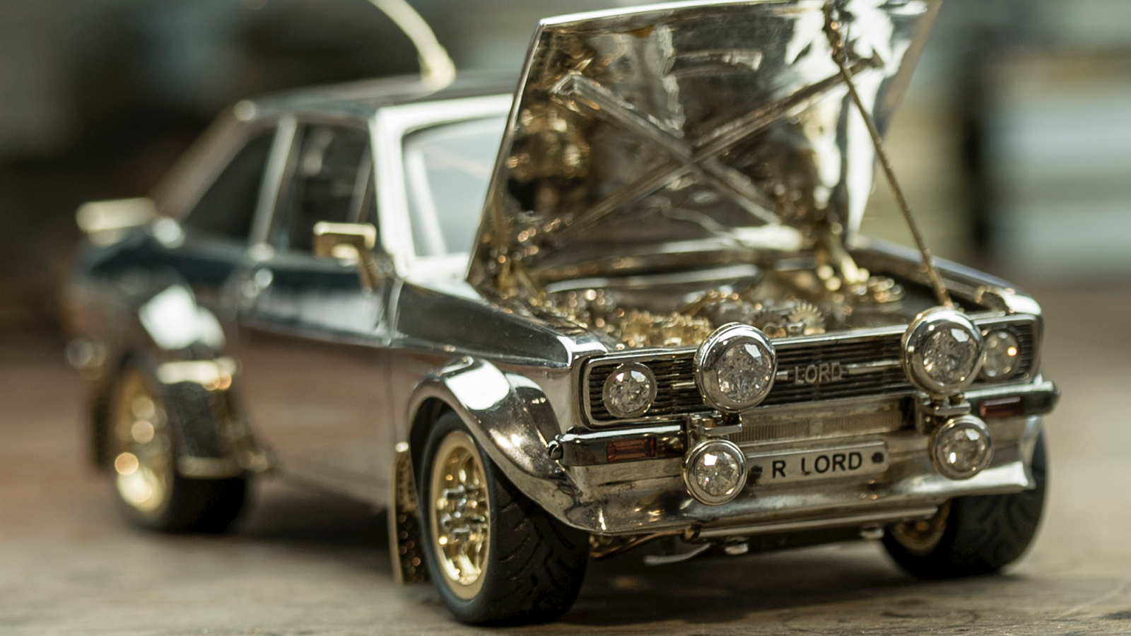 This jewel-encrusted Ford could be the most expensive Escort ever auctioned