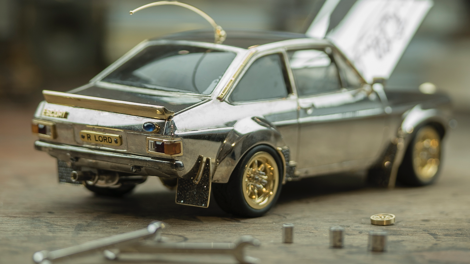 This jewel-encrusted Ford could be the most expensive Escort ever auctioned