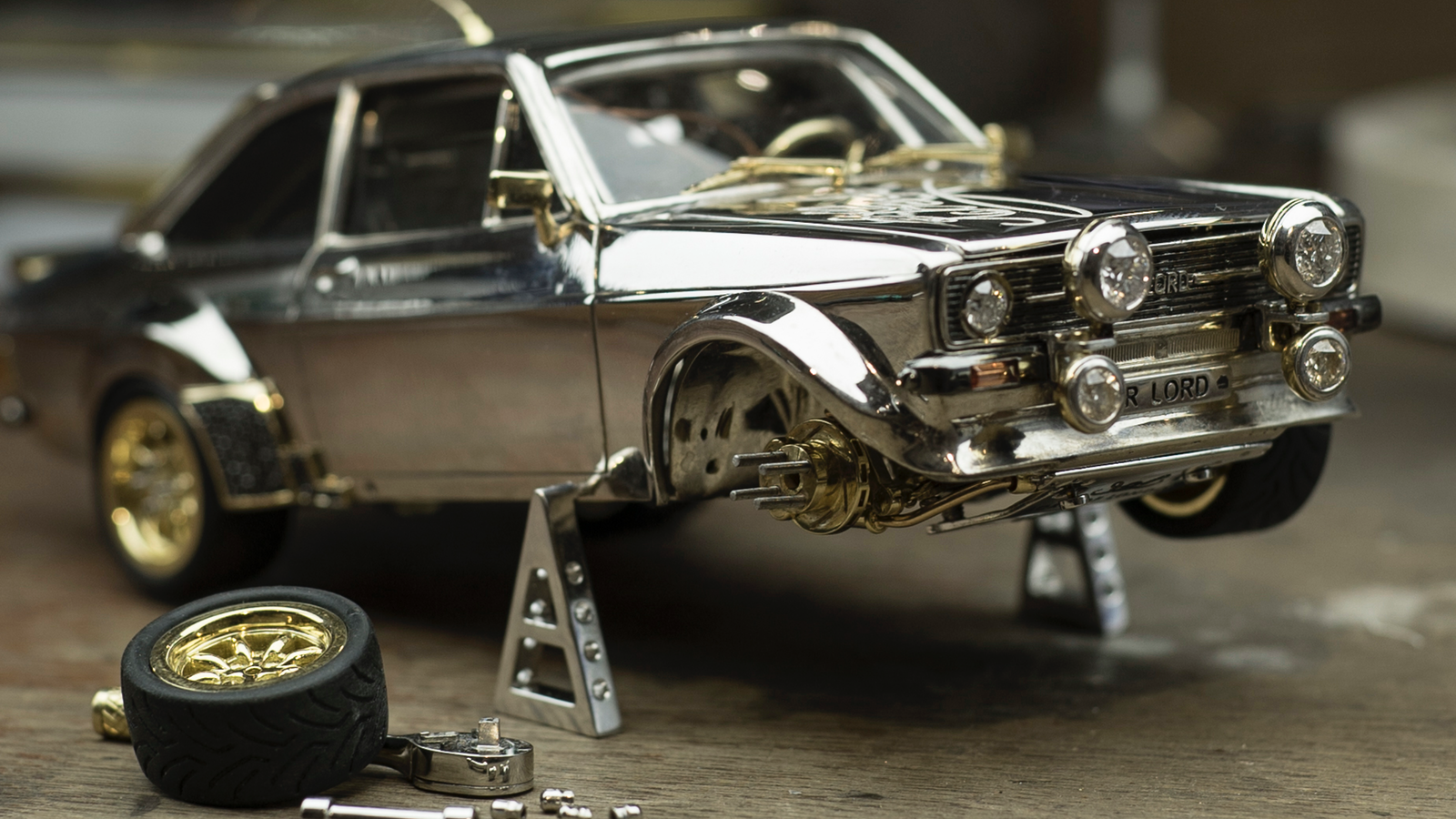 This jewel-encrusted Ford could be the most expensive Escort ever auctioned