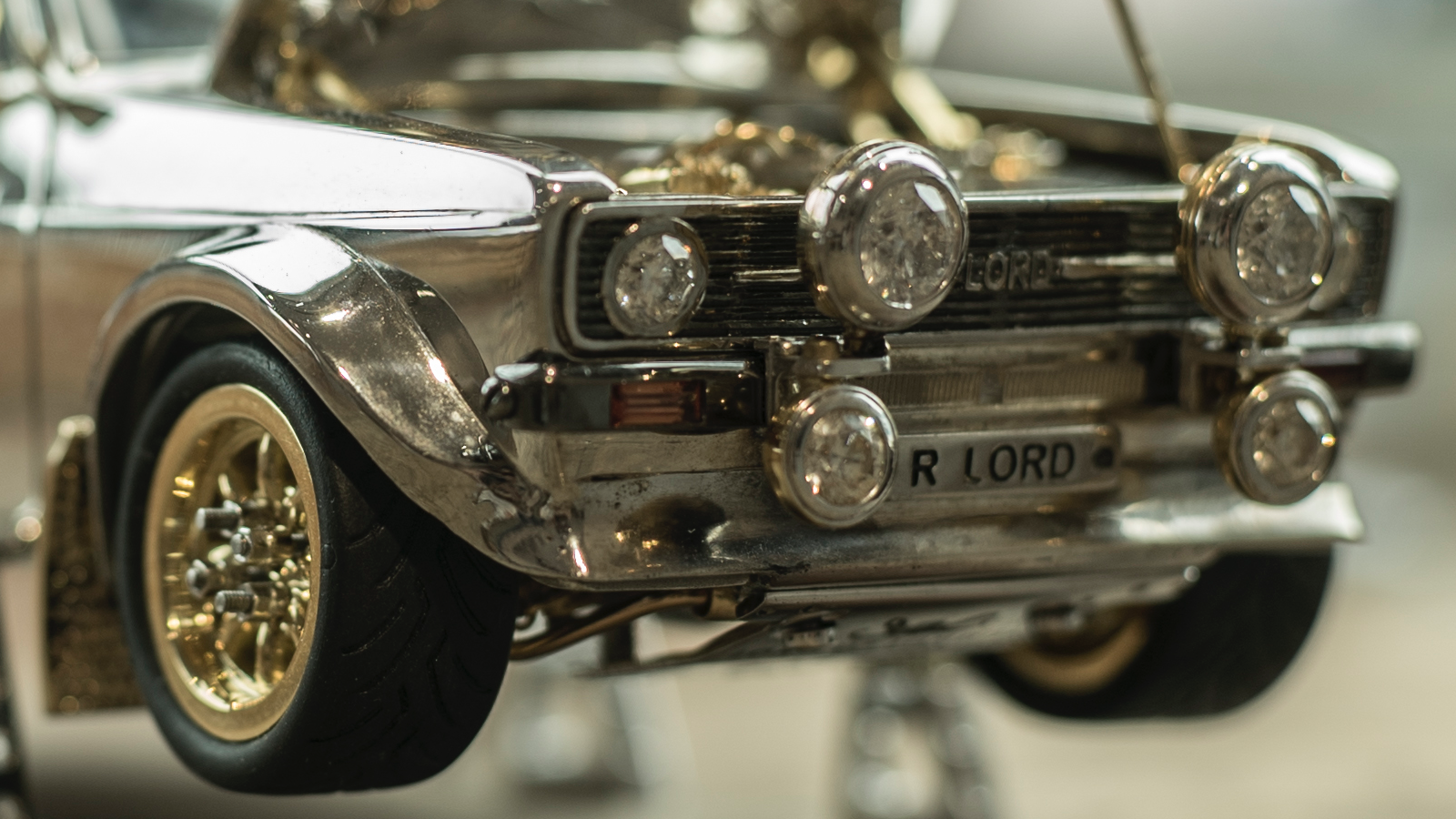 This jewel-encrusted Ford could be the most expensive Escort ever auctioned