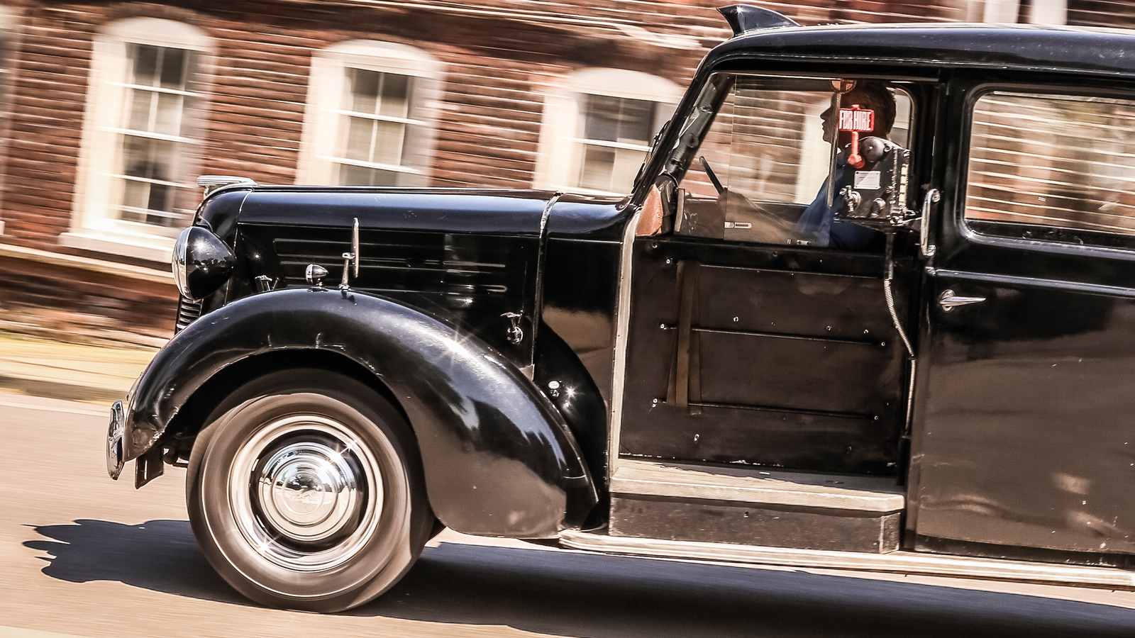 Taking a ride in the original black cab