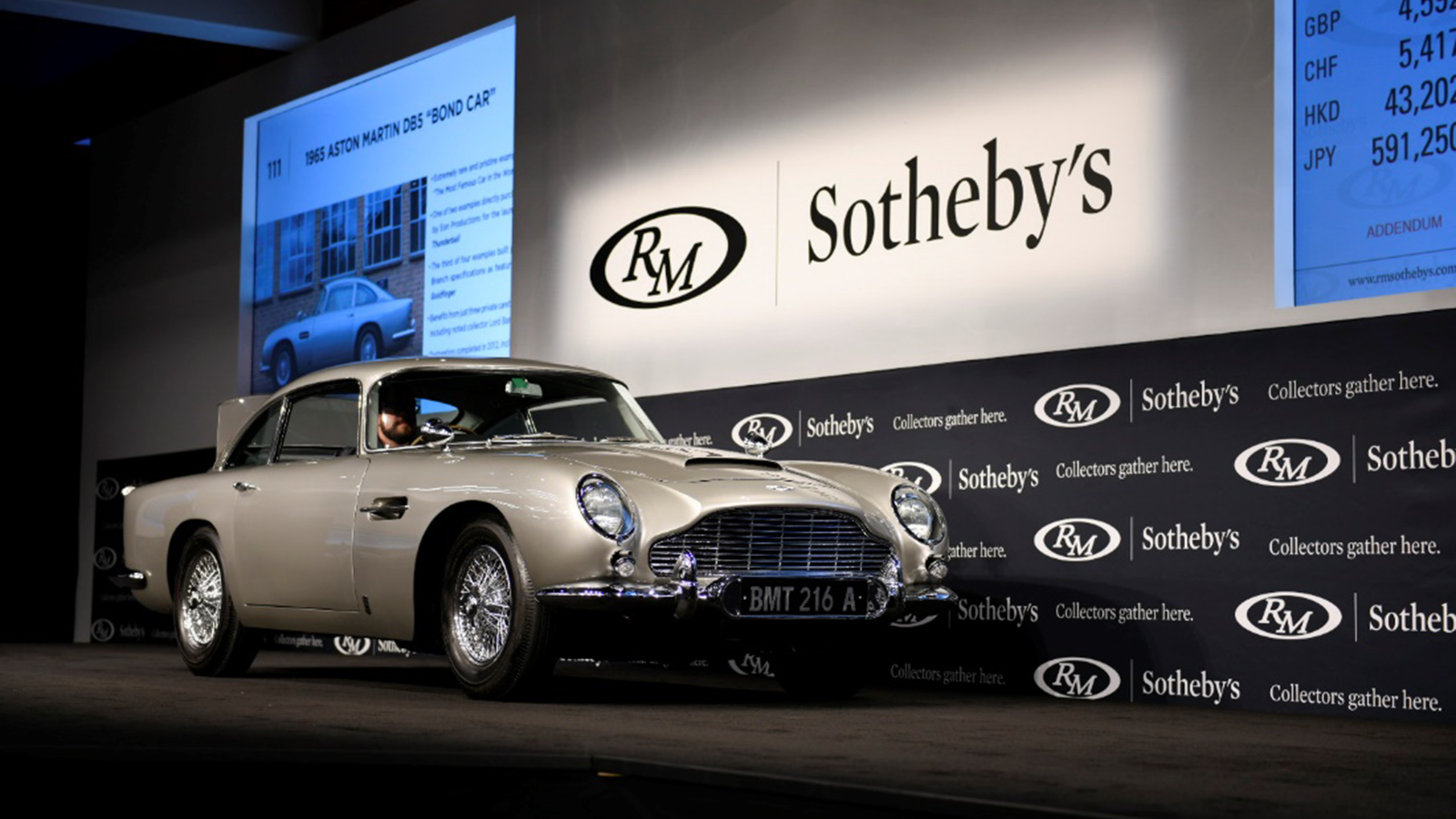 Bond DB5 sells for $6m at auction