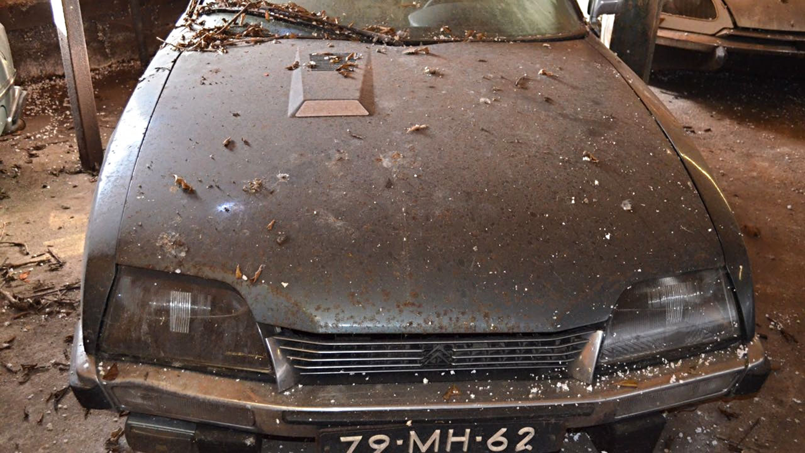 This is what 148 Citroën CXs in a barn looks like